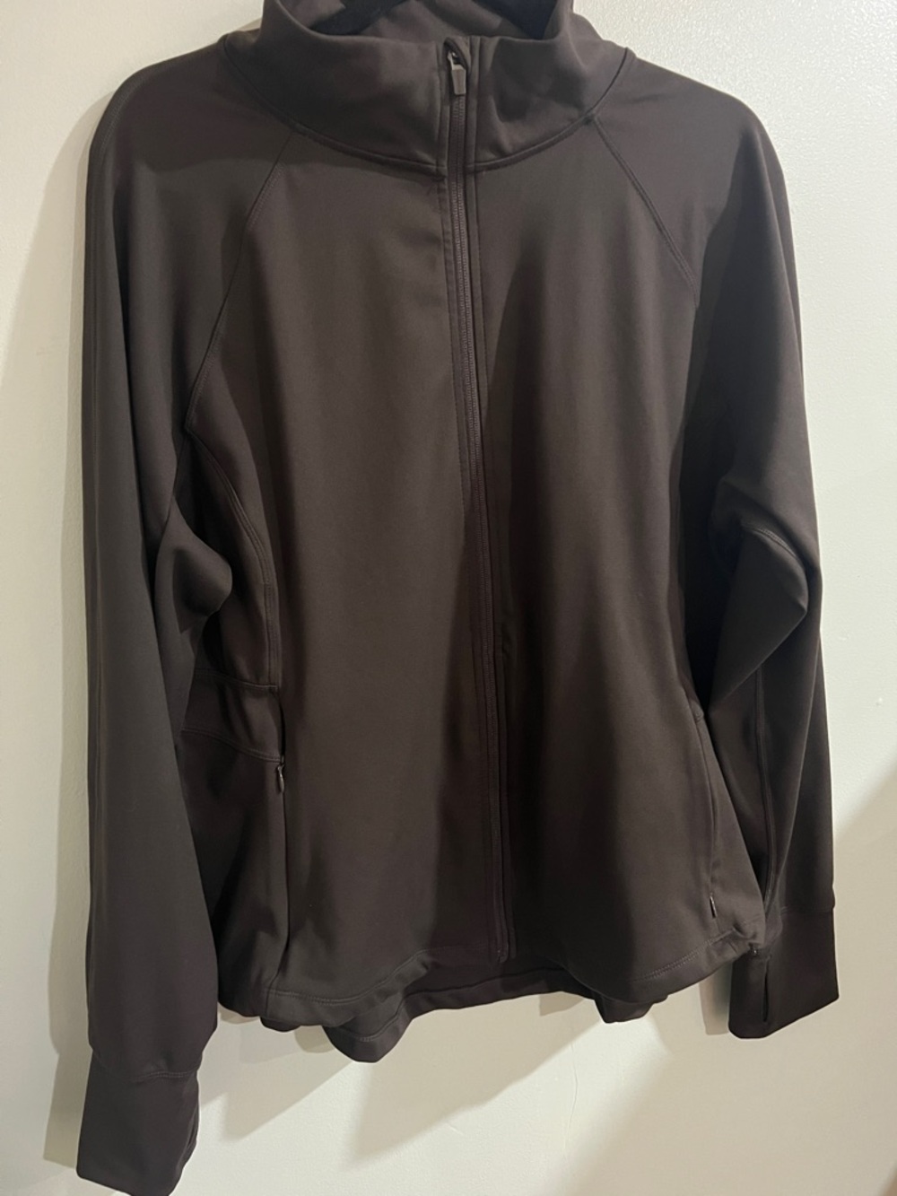 DANSKIN Brown activewear zip up xxl